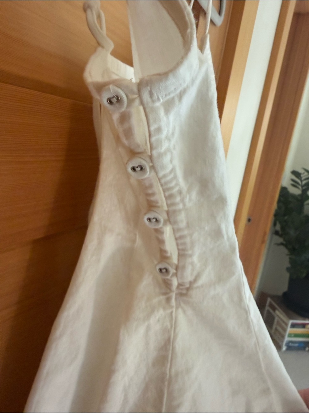 Free People Tan Lines Linen Mini Dress - Picture 5 of 5